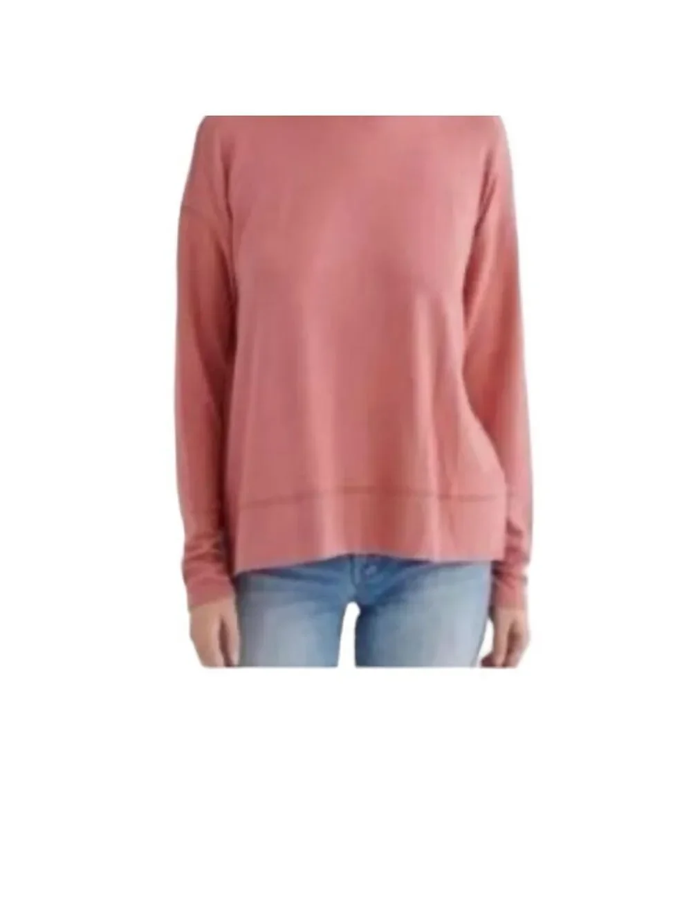 Goodfellow Crewneck Sweatshirt Peach Salmon Small